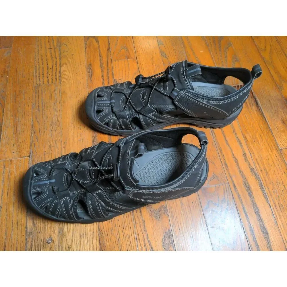 Denali Men's Strainer-II‎ Slip On Waterproof Sandals NM0552A Black Size 10 US